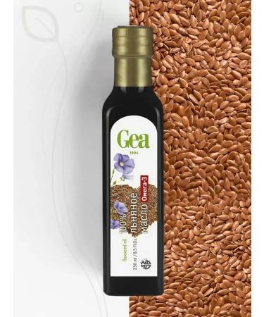 GEA Flax oil of cold squeezing in glass 2pcs 250ml - Buy Online on GoSupps.com