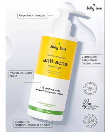 Washing gel for dry and normal type of face skin