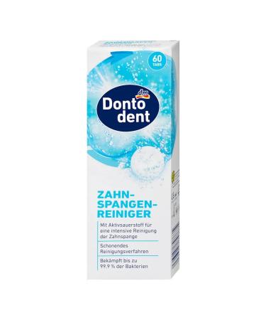 Dontodent Dental bracket cleaning tablets - 60pcs - Buy Online on GoSupps.com