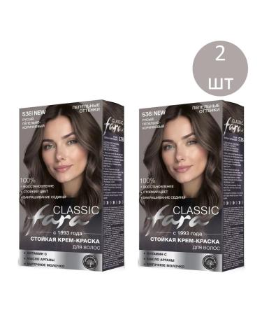 FARA Persistent hair cream for hair 536 greasy ash-brown