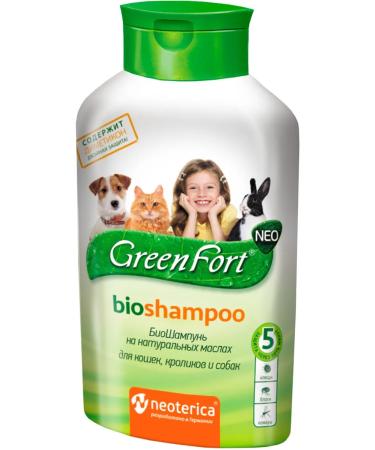 Green Fort Bio shampoo from ticks and fleas for dogs of rabbit cats 380 ml - Buy Online on GoSupps.com