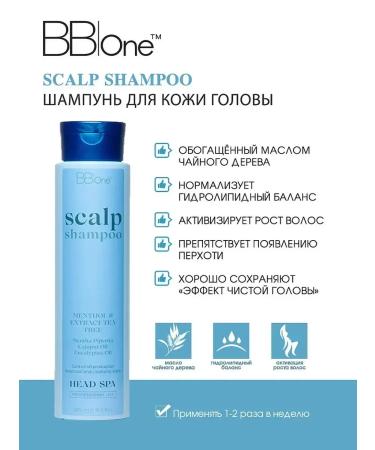 BB One Refreshing shampoo for oily scalp Head SPA Scalp Shampoo 500ml