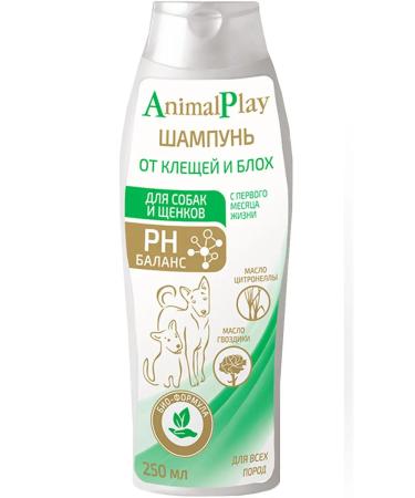 Animal play Fly shampoo and fleas for dogs and puppies 250 ml - Buy Online on GoSupps.com