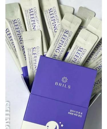 BRILS Not washed off the night collagen mask Collagen Dramatic
