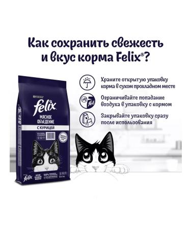 Dry food for cats Felix 10 kg with chicken - Buy Online on GoSupps.com