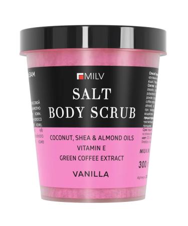 MILV Salt scrubbals for the body "Vanilla". 300 g - Buy Online on GoSupps.com