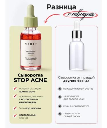 MIXIT Facial serum lightening from acne with niacinamide - Buy Online on GoSupps.com