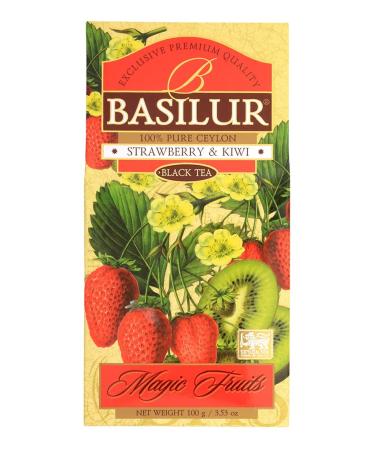 Basilur Tea gift set of strawberries and kiwi 100 x 6 - Buy Online on GoSupps.com