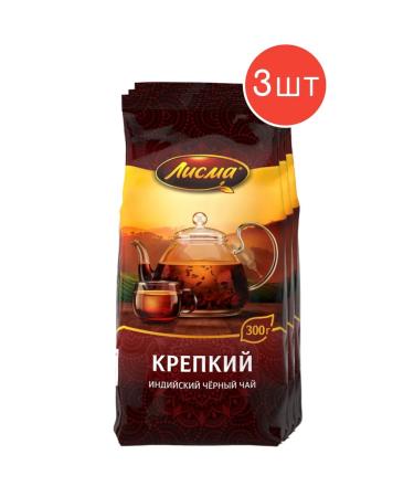 Leaf black tea "Lisma" Strong 300g 3 packages