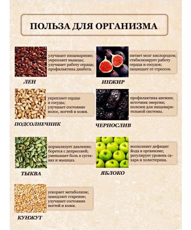 SugasubstituteTech A mixture of seeds with prunes and apple without sugar 260 g - Buy Online on GoSupps.com