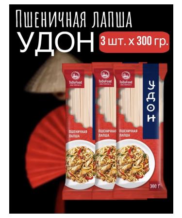 Just Food Lapsha wheat udon 3 pcs. 300 gr. Todofood