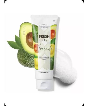 Cleansing foam Tonymoly Fresh to Go Avocado Foam Cleanser Foam - Buy Online on GoSupps.com