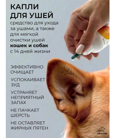 LuckyPaw Drops for ears for cats and dogs 50ml - Buy Online on GoSupps.com