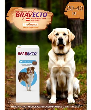 bravecto Flea and ticks for dogs 20-40