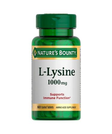 Nature's Bounty L Lizin 1000 mg table x60 - Buy Online on GoSupps.com