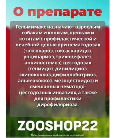 Apicenna Helmimax-10 tablets from worms for cats from 4 kg 2 pcs - Buy Online on GoSupps.com