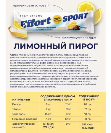 EFFORT Chocolate protein bar set 20 pieces - Buy Online on GoSupps.com