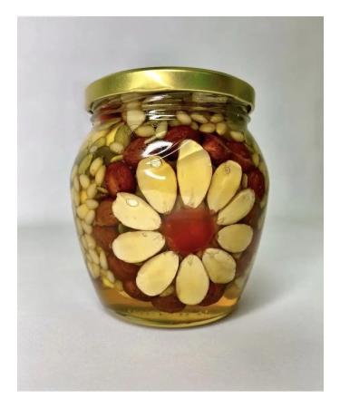useful collection Honey with nuts candied fruits honey nuts in honey - Buy Online on GoSupps.com