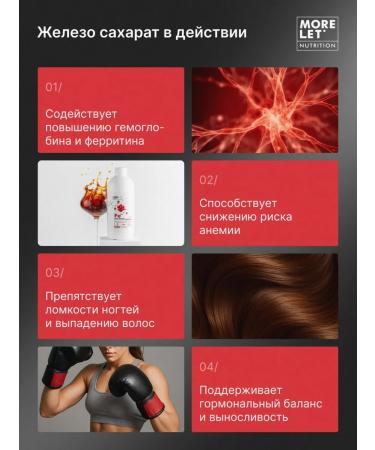 MORELET Iron vitamins sugar with the taste of stake 500ml - Buy Online on GoSupps.com