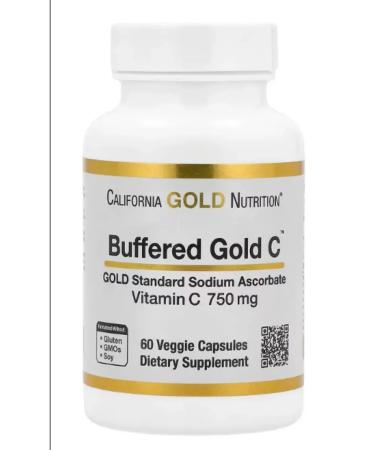 California Gold Nutrition Sodium ascorbate 60 capsules