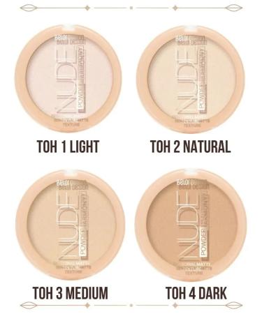 PowderMax Facial powder matting compact Nude Harmony tone 4 - Buy Online on GoSupps.com