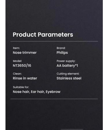 PHILIPS NOS TRAMMER NT3650 16 haircut in two rows - Buy Online on GoSupps.com