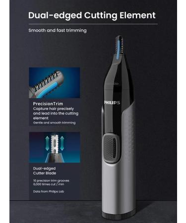 PHILIPS NOS TRAMMER NT3650 16 haircut in two rows - Buy Online on GoSupps.com