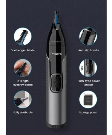 PHILIPS NOS TRAMMER NT3650 16 haircut in two rows - Buy Online on GoSupps.com