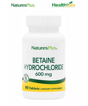 Betaine Hydrochloride 600mg 90 Tab Betain Hydine
