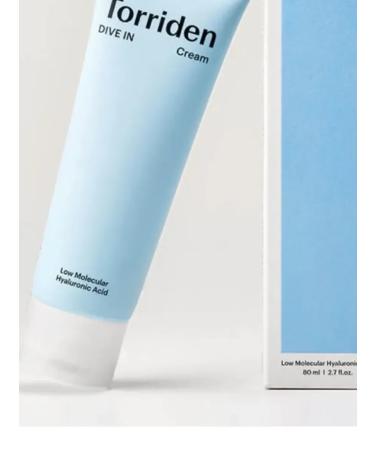 Torriden Face cream Dive in Low Molecular Hyaluronic Acid Cream