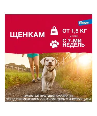 Elanco Advantikas drops from fleas for dogs 40-60 kg 4 pipettes - Buy Online on GoSupps.com
