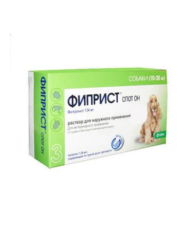 KRKA Fiprist Spot He is 10-20 kg 134 mg 1.34 ml No. 3