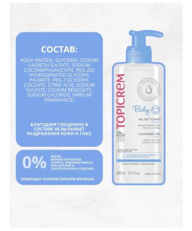 TOPICREM Cleaning children's gel 2 in 1 500 ml - Buy Online on GoSupps.com