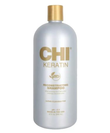 chi Keratin Shampoo with keratin for restoration and smoothness of all hair types - Buy Online on GoSupps.com
