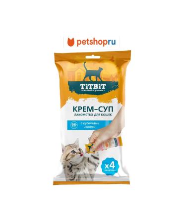 Titbit Cream Cream for cats salmon 10 g x 4 pcs