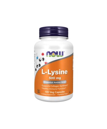 Scheme amino acid lezin now l-lysine 500 mg 100 capsules