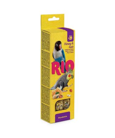 RIO Pluchkida of medium parrots with honey and nuts 2pcs*75g