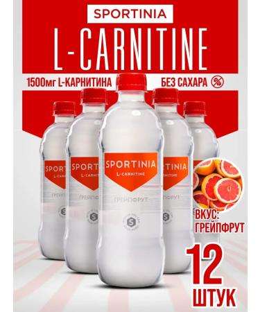 SPORTINIA L-Carnitine 1500mg drink 500ml grapefruit 12pcs
