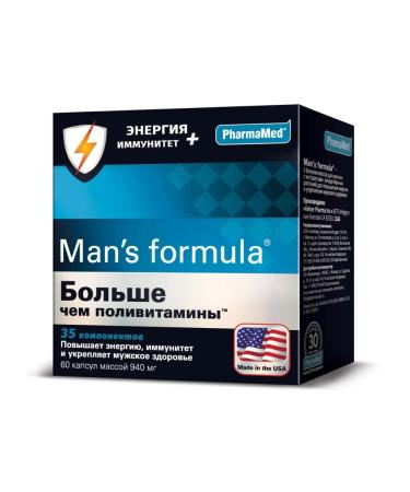 Man S Formula Energy+Immunity 30 pcs - Buy Online on GoSupps.com