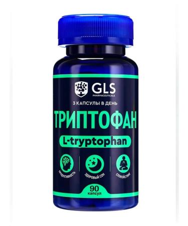 GLS pharmaceuticals Triptofan for calm and mood 90 capsules - Buy Online on GoSupps.com