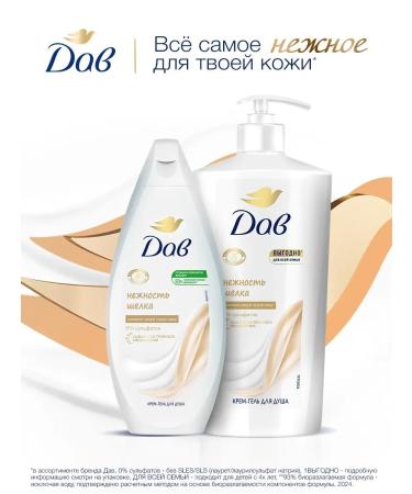 Cream for shower Gel Feminine tenderness of silk with argan oil - Buy Online on GoSupps.com