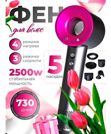 Hair hair dryer with nozzles ionization and diffuser