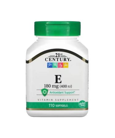 21st Century Vitamin E 180 mg 400 IU 110 soft gelatin capsules