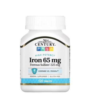 21st Century Iron Iron 65 mg 120 tablets