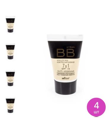 Belita BB-core for face 7V1 SPF15 01 Natural 30ml 4 pcs