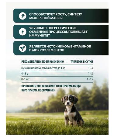 Vita+ A treat for puppies and young dogs Healthy baby 90 tab - Buy Online on GoSupps.com