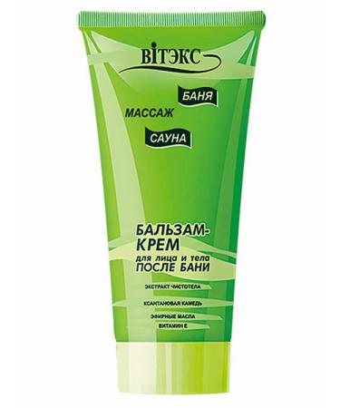 Vitex Cream Balm for Facial and Body after a bathhouse sauna massage