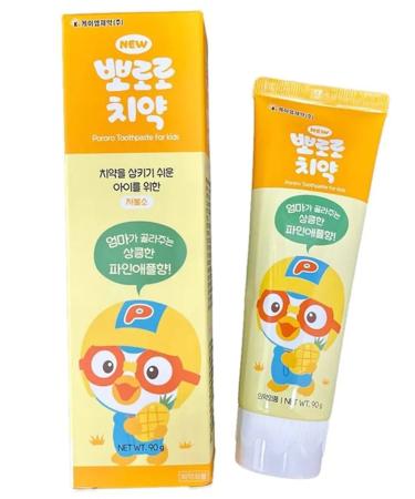 Pororo Children's paste with a reduced content of fluorine with pineapple