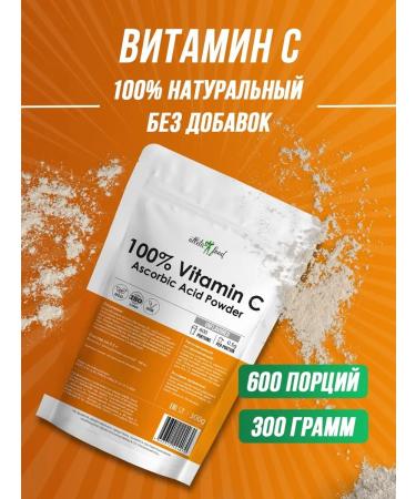 ATHLETIC FOOD Vitamin C 100% Vitamin C (Ascorbic Acid Powder) 300 g