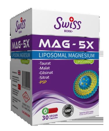 Swiss bork Liposomal magnesium Mag 5x